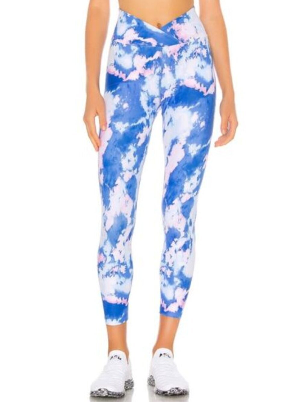 Like New Year of Ours Cross Waist Band Tie Dye Leggings Size Small - Picture 2 of 7